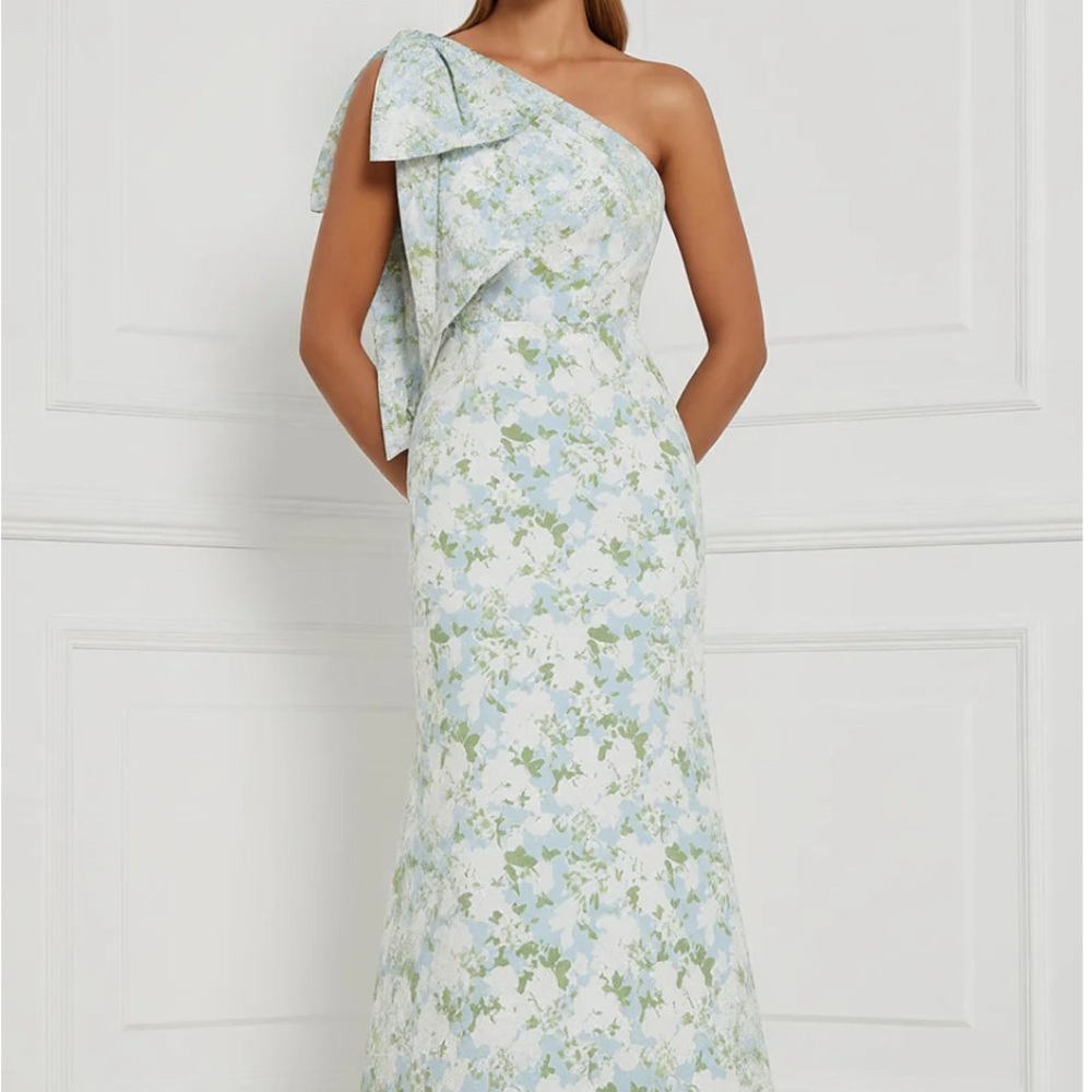 Elegant One Shoulder Floral Dress